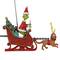 Mr. Christmas Animated Grinch Sleigh Tree Topper with Banner